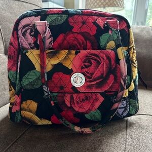 Vera Bradley "Havana Rose" Large Outside Pocket Shoulder Bag